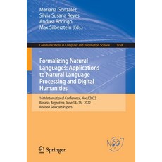 (英文圖書) Formalizing Natural Languages: Applications to Natural Language Processing and Digital Humani... 平裝版, Springer, 英文