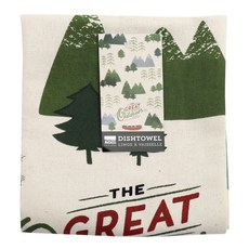 now DESIGNS 圖案印花棉質廚房毛巾, 1個, 偉大的戶外活動