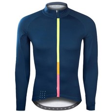 BAISKY百士奇自行車男款薄款長車衣 湖水藍 長袖自行車衣