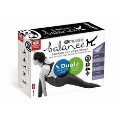 Muva 竹炭超細纖維瑜珈巾 瑜珈墊 瑜珈鋪巾 止滑巾 環保抗菌, 紫色, 1個