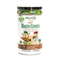 MacrolifeNaturals Marco Greens孩童巧克力粉, 1罐, 95g
