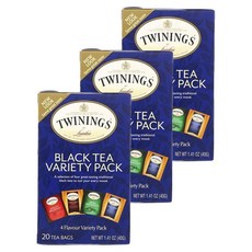 TWININGS 唐寧茶 綜合紅茶組, 4種口味, 3個