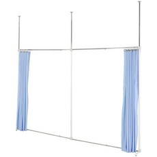 巴塞隆納伸縮屏風-(AH70x70)一字延伸型伸縮防塵屏風(可當防疫隔離屏風), 天空藍
