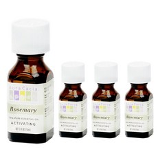 Aura Cacia 迷迭香精油, 4瓶, 15ml