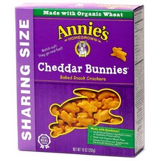 Annie's 兔子造型餅乾 切達起司口味, 1盒, 283g