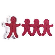 Tovolo 薑餅人造型餅乾模具 6入組, 1組, 紅色