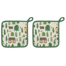 now DESIGNS 印花隔熱鍋墊, 2件, 狂野和自由