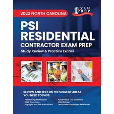 (英文圖書) 2023 North Carolina PSI Residential Contractor Exam Prep: 2023 Study Review & Practice Exams 平裝版, Independently Published, 英文