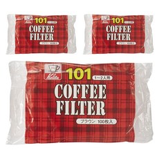 Kalita 咖啡濾紙 NK101 棕色 1~2人用, 3個