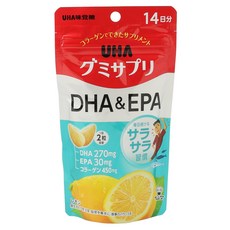 UHA 味覺糖DHA&EPA檸檬軟糖, 1個, 28片