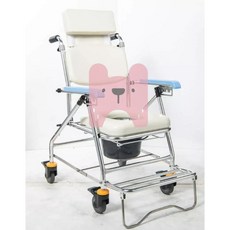 不鏽鋼背可調收合便器椅