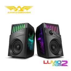 ARMAGGEDDON LUMO 2 USB 立體聲RGB藍牙多媒體音箱, Black