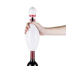 wineovation 保齡球瓶電動紅酒開瓶器, 1個, 白色 + 紅色