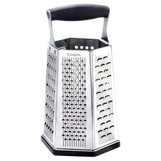 Cuisipro 6面刨絲器, 1個, 銀色+黑色