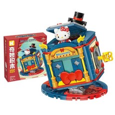 QMAN Keeppley 三麗鷗Hello Kitty馬戲團系列積木玩具，益智拼裝模型，親子互動首選