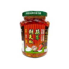 【速拌醬】南投埔里鎮農會蒜茸朝天椒，香辣夠味，拌飯拌麵炒菜皆宜, 360g, 1個