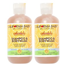 CALIFORNIA BABY 加州寶寶 金盞花洗髮&沐浴露, 251ml, 2瓶