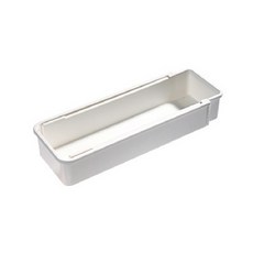 廚房可伸縮抽屜餐具收納盒 筷子湯匙分隔收納盒, 白色, 1個