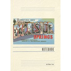 (英文圖書) Vintage Lined Notebook Greetings from Excelsior Springs 平裝版, Found Image Press, 英文