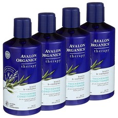 AVALON ORGANICS 湛藍B群健髮精油潤絲精, 4瓶, 397g