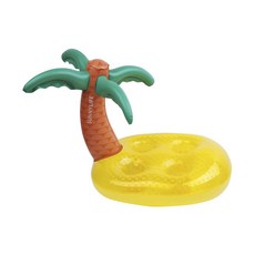 SUNNYLIFE 家庭用充氣戲水飲料架, 1個, 熱帶島嶼