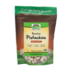 NOW Foods 海鹽烤開心果, 1包, 340g