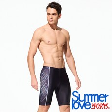 SUMMER LOVE 夏之戀 SPORTS大男七分泳褲(C24911) 時尚印花 舒適彈性 男士泳褲