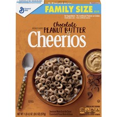 Cheerios 巧克力花生醬甜甜圈麥片, 575g, 1盒