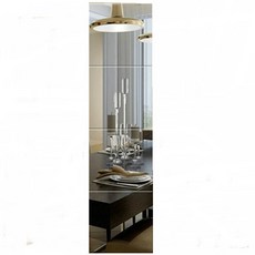 全身鏡 直角組合鏡 壓克力軟鏡子 穿衣鏡 清晰 自黏鏡 梳裝鏡，自黏設計，安全材質，清晰鏡面，自由組合, 直角-20x20cm