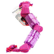 MAMMOTH 鬆軟咀嚼糖果包裝狗繩玩具, 1個, 紫色+粉色