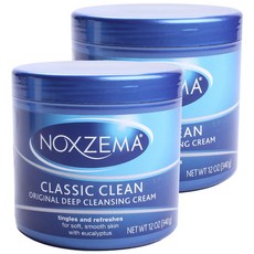 Noxzema 經典深層清潔洗顏霜, 2罐, 340g