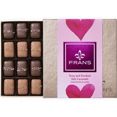 FranS 黑巧克力和牛奶巧克力中的灰色和煙燻鹹焦糖, 170.1克