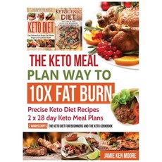 The Keto Meal Plan Way To 10x Fat Burn: Precise Keto Diet Recipes - 2 x 28 day Keto Meal Plans 精裝版, FC Publishing, 英文