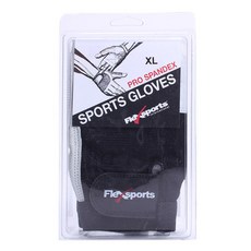 FLEX SPORTS 運動手套 Pro 氨綸手套, 黑色的