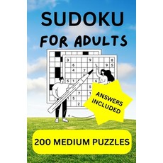 (英文圖書) Sudoku for Adults: Medium 平裝版, Independently Published, 英文