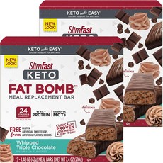 slimfast 巧克力風味能量補充棒 無麩質, 2盒, 210g