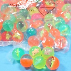 小彈力球 25mm 水撈球 100個入 彈跳球 跳跳球 水漂球 橡膠球玩具, 多色, 1套