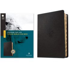 (英文圖書) NLT Courage for Life Study Bible for Men Filament-Enabled Edition (Leatherlike Onyx Lion I... Imitation Leather, Tyndale House Publishers, 英文, 仿皮