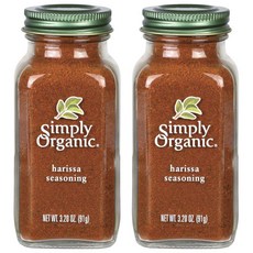 Simply Organic 哈里薩調味料, 2個, 91克