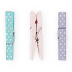 Cakewalk 什錦布針木夾子 0.3 x 1.9 英寸, 20件