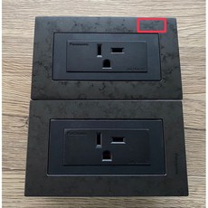 附發票 Panasonic國際牌 GLATIMA系列 不鏽鋼面板 冷氣插座 220v插座 T型插座 黑面板, 1個