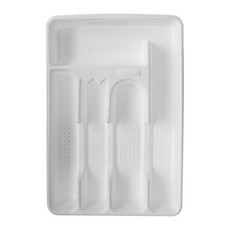 Rubbermaid 餐具收納盒 4.4*22.8*34.2cm, 1個, 白色