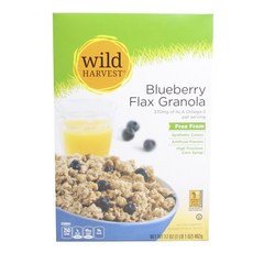 wild HARVEST 藍莓亞麻籽格蘭諾拉麥片, 1盒, 482g