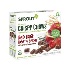 SPROUT 水果零食, 5入, 紅色水果+甜菜+莓果+糙米口味