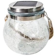 太陽能庭院裂紋燈 梅森瓶 戶外裝飾燈 裂紋燈 太陽能燈 庭院燈, 裂紋燈（暖白30燈珠包邊）