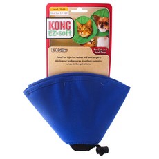KONG 素色寵物防舔咬頭套 藍色, 1個