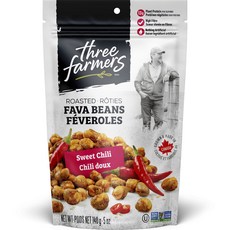 Three Farmers Foods烤甜辣椒蠶豆, 1個, 140g