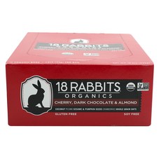 18RABBITS Bar 櫻桃黑巧克力和杏仁 12 包, 1盒, 540g