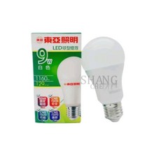 東亞 9W LED 球泡燈 節能燈泡 球型燈泡 晝光色, 自然光