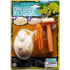 玩具先生 大顆恐龍化石挖掘玩具組 (附工具) - 暴龍/劍龍/翼龍/迅猛龍, 挖掘蛋